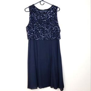 Armani Collezioni Black Sequins Midi Dress Size 12